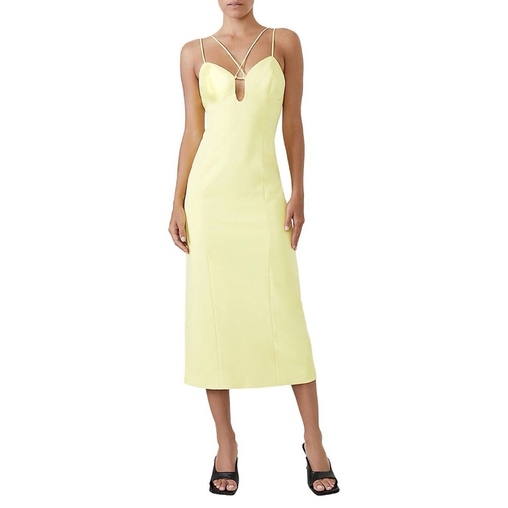 Bardot Yellow Midi Dress